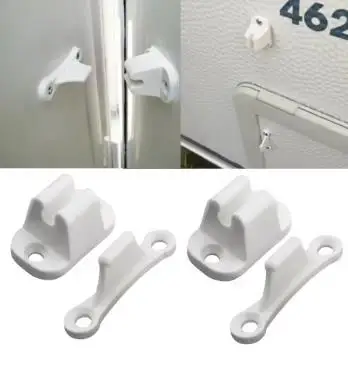 1Set Resile Nylon Caravan Door Stopper Heavy Duty Anti-Slip Push Catch, Durable Retainer for RV/Camper/Motorhome Car Parts