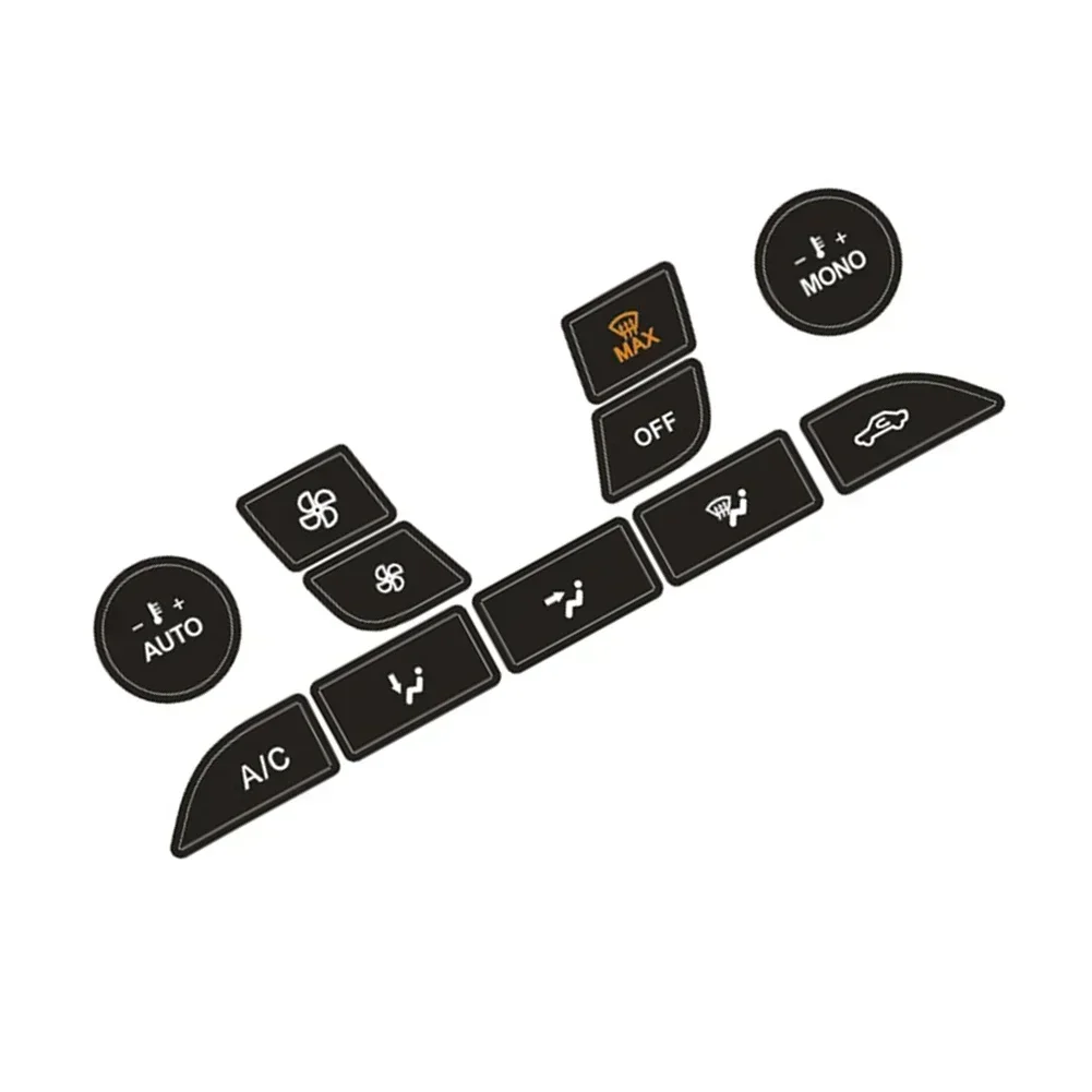 Carhome Car AC Control Switch Button Repair Stickers For Ford Focus 1999-2005 A/C Button Repair Kit  Car Decoration N