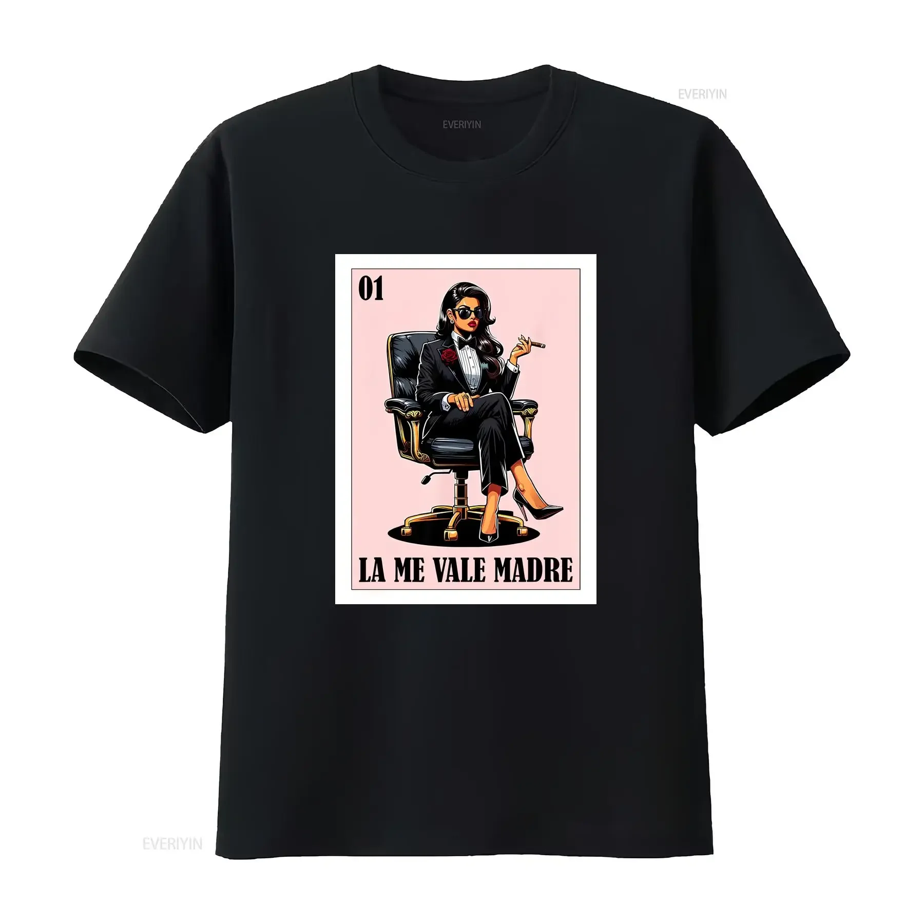 Funny Mexican Chingona Design La Me Vale Madre T Shirt  vintage Washed homme Slightly Stylish streetwear Soft Breathable