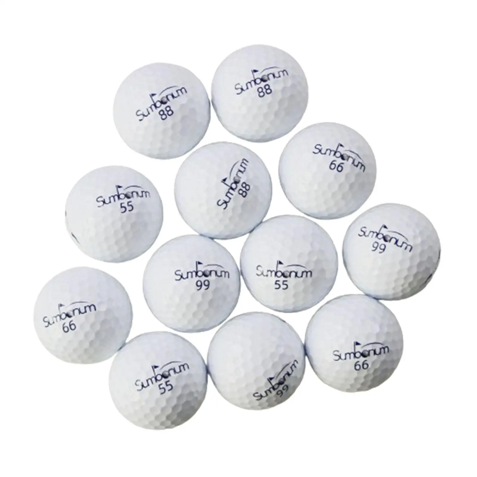 12Pcs Golf Balls for Competition with Auxiliary Aiming Line Professional Golf Practice Balls for Professionals Outdoor Beginners