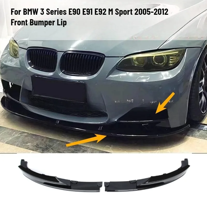 

Front Bumper Lip for BMW 3 Series E90 E91 E92 M Sport 2005-2012 Car Front Bumper Lip Spoiler Diffuser Splitters Trim Body Kit