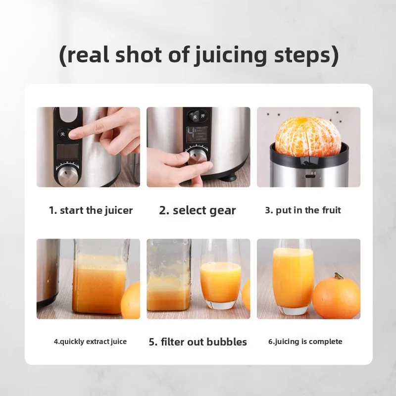 FOR Commercial large-diameter juicer juice residue separation household small electric automatic squeezing sweet ginger