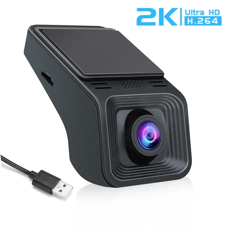 2K USB Car DVR ADAS FHD  Dash Cam Driving Recorder For Android Player Auto DVD Audio Voice Alarm Video Registrator