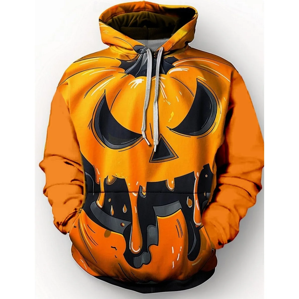 

2025 New Halloween Pumpkin Pattern 3D Printed Polyester Men's Hoodies Autumn Casual Adult Halloween Carnival Prom Y2k Sweatshirt