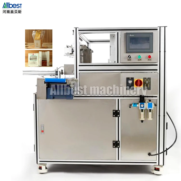 Single-head Automatic Bag Opener for Pastry Motor High Capacity Cakes Bread Toast Waffles