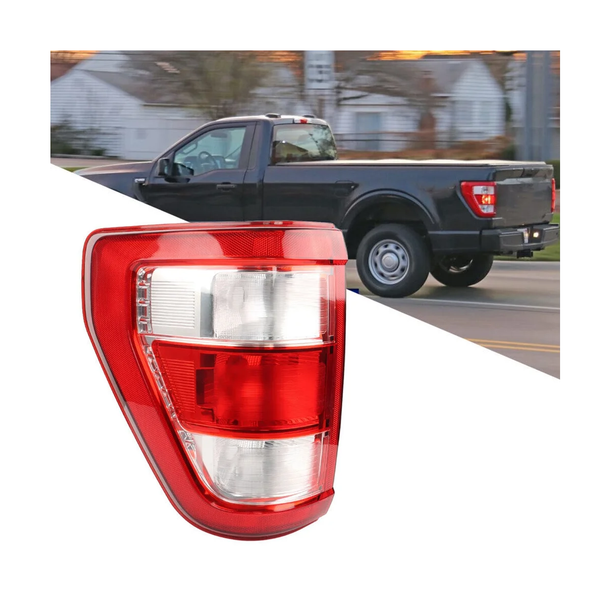 

1 Pc RH Car Brake Light 12V Halogen Rear Tail Light for Ford F150 21-23 Reversing Light Assembly ML3Z13405E ML3Z134054