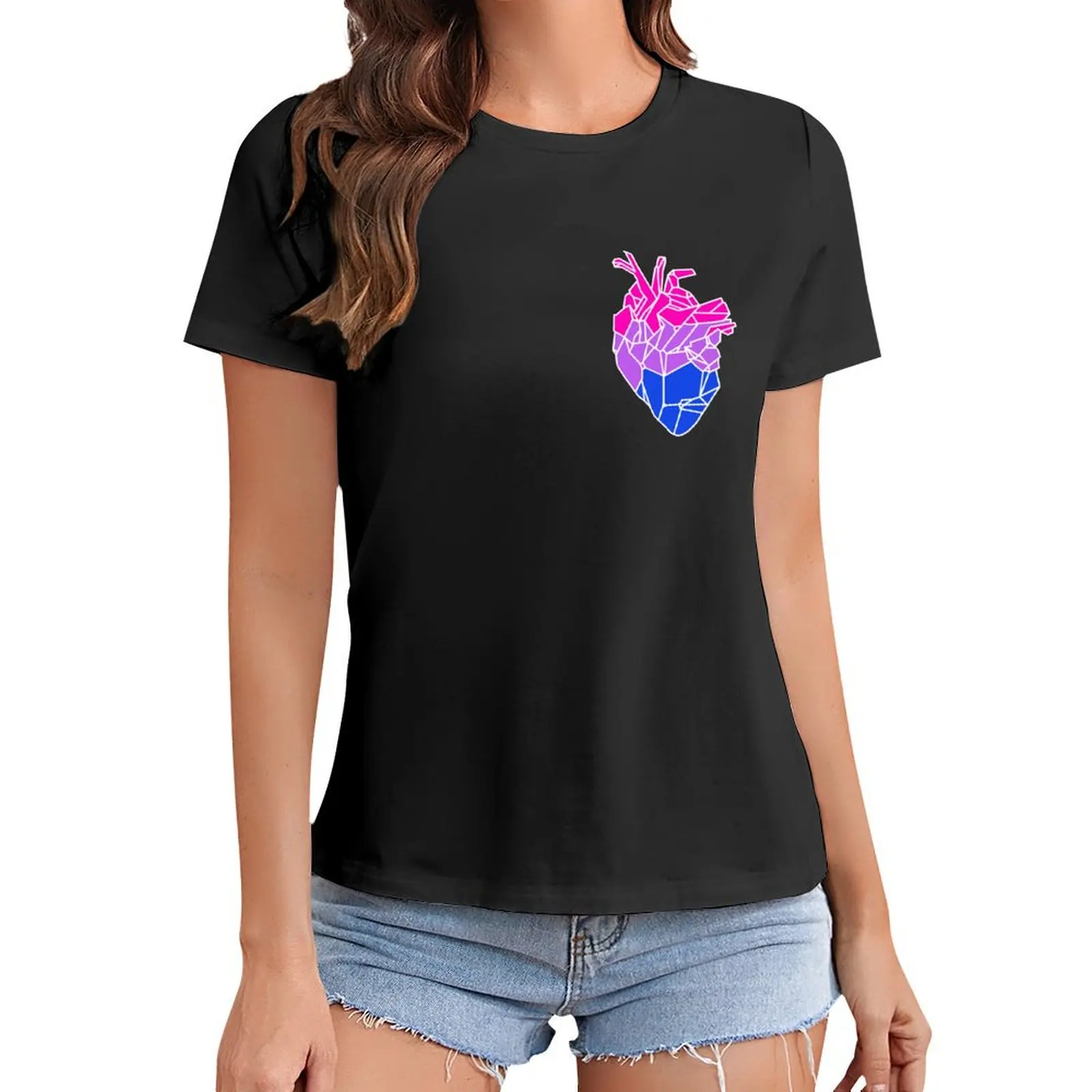 

Bisexual Babe T-Shirt plus sizes customs design your own vintage Women's tops