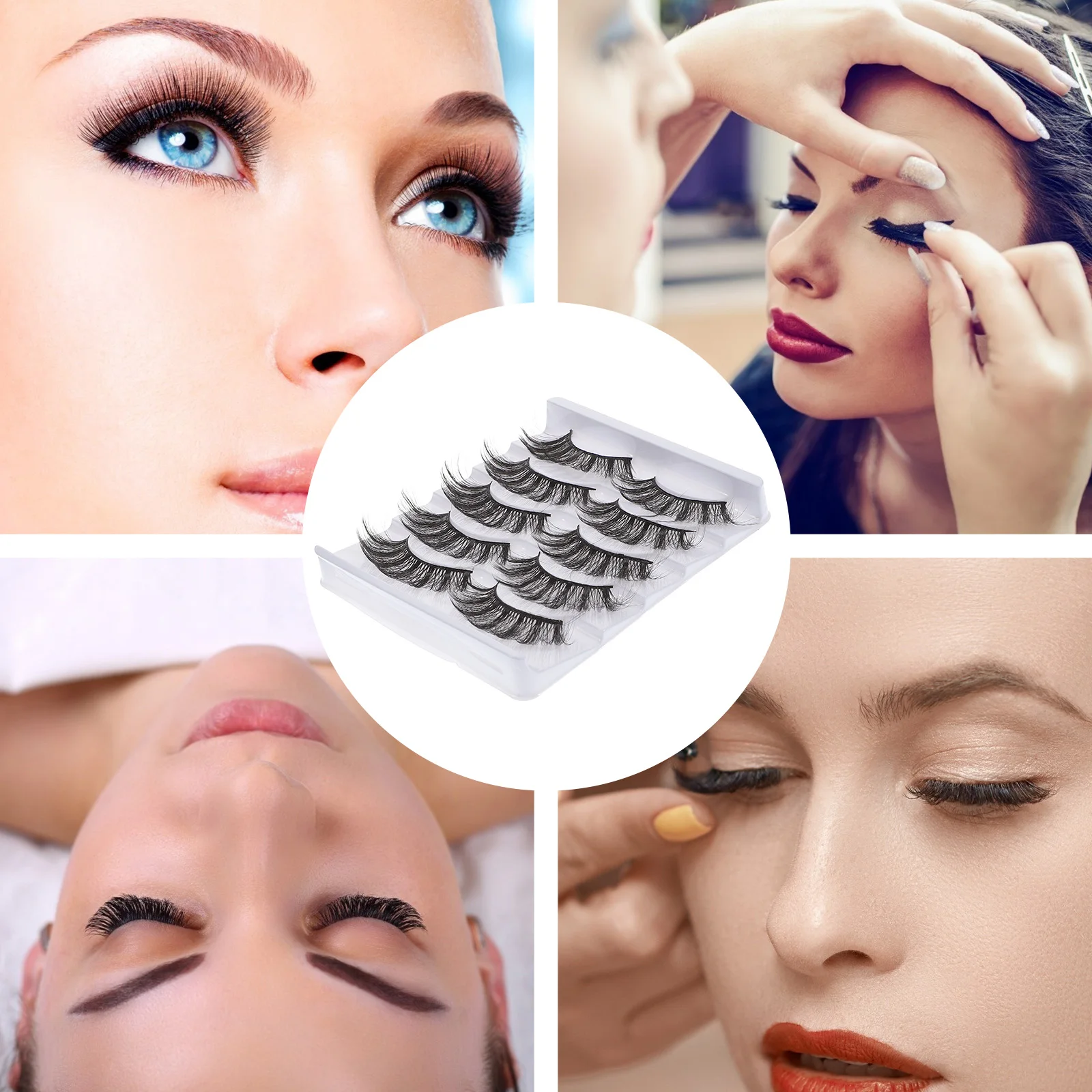 

Thick False Eyelashes 3D Fiber Artificial Lash Extensions Long Lasting Natural Looking Easy Apply Remove Lightweight Comfortable