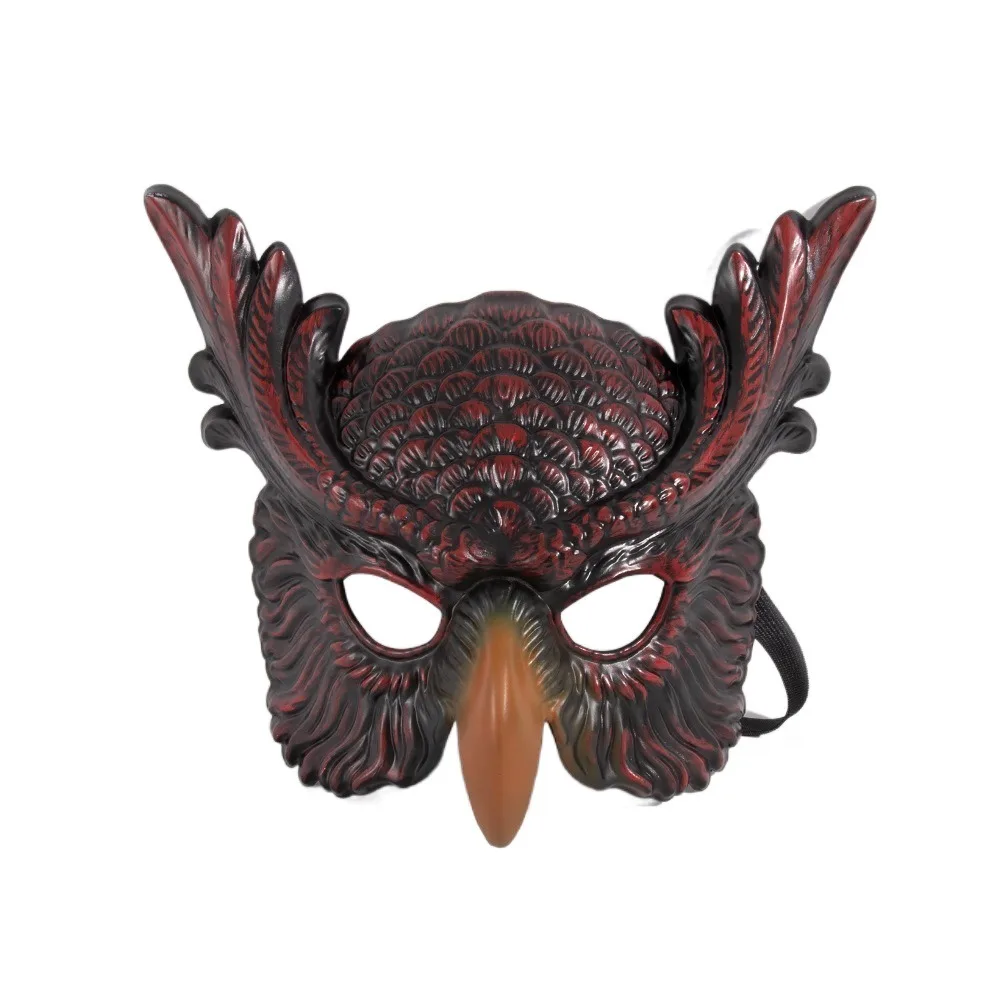 

Realistic Design Owl Mask Scary Style PP Material Full Face Mask Bird Mask Prom Mask Animal Head Mask Costume Party