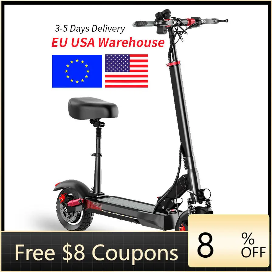 

STLF WJW CJM Electric Scooters for Adults 48V 16AH 10" Off-road Tires Folding Fast Electric Scooter 800w