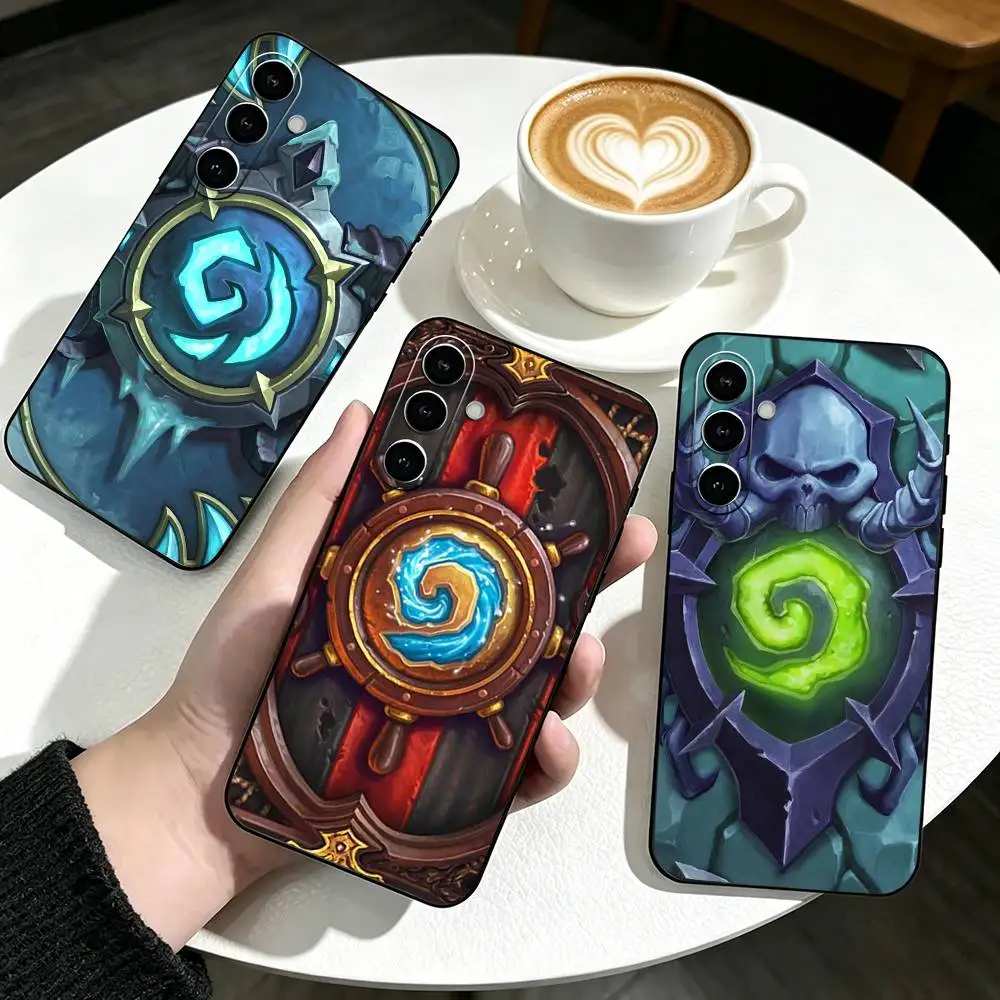 H-Hearthstone Sign Game   Phone Case For Samsung Galaxy A73,A72,A71,A70,A53,A52,A51,Soft Silicone Black Cover