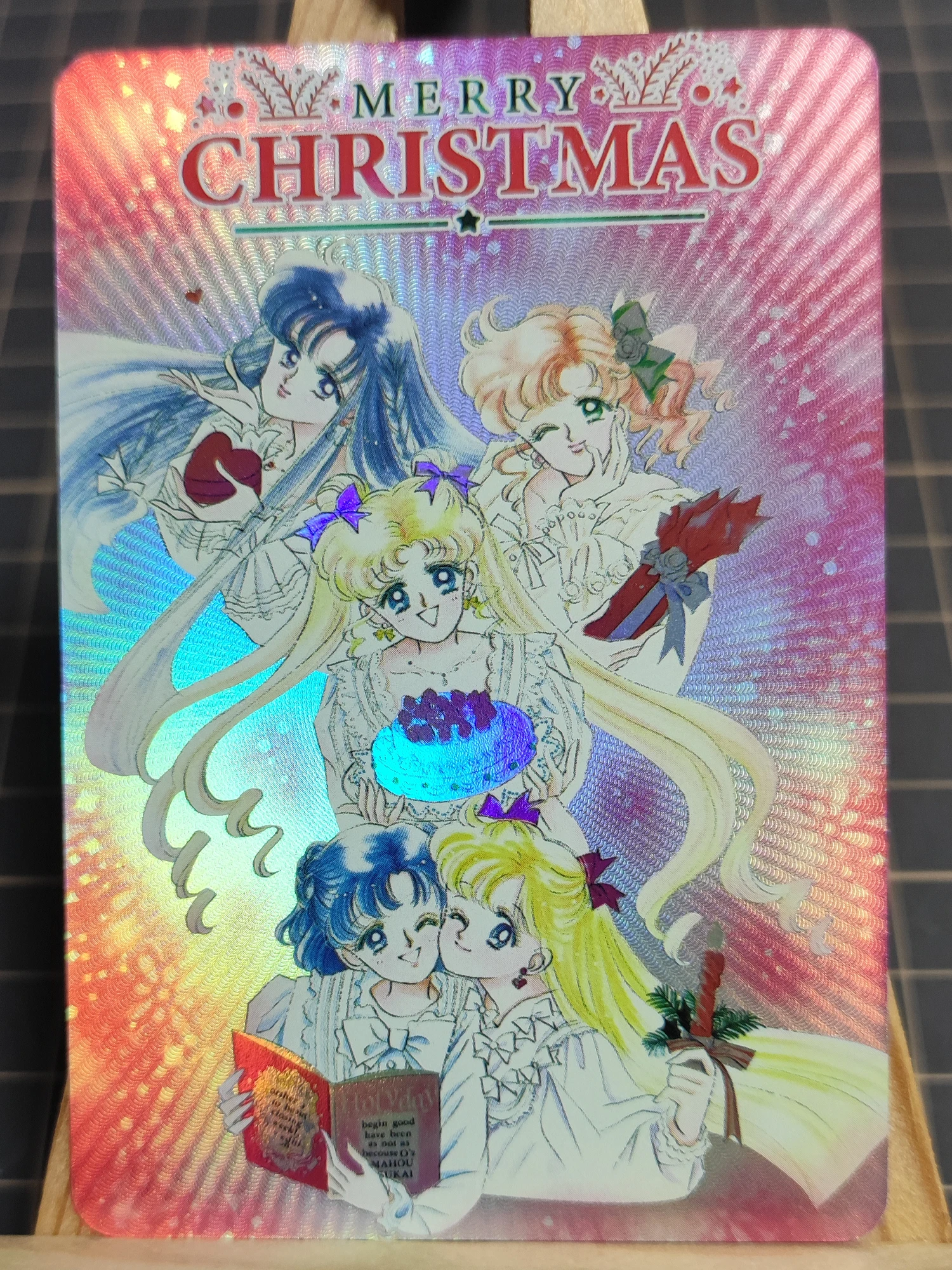 بطاقات فلاش تذذبية ذاتية الصنع على شكل قمر بحار يمكنك صنعها بنفسك، بطاقات فلاش مطوية بريق الضوء. ضوء النجوم ومضات أنيمي لعبة هدية الكرتون #5