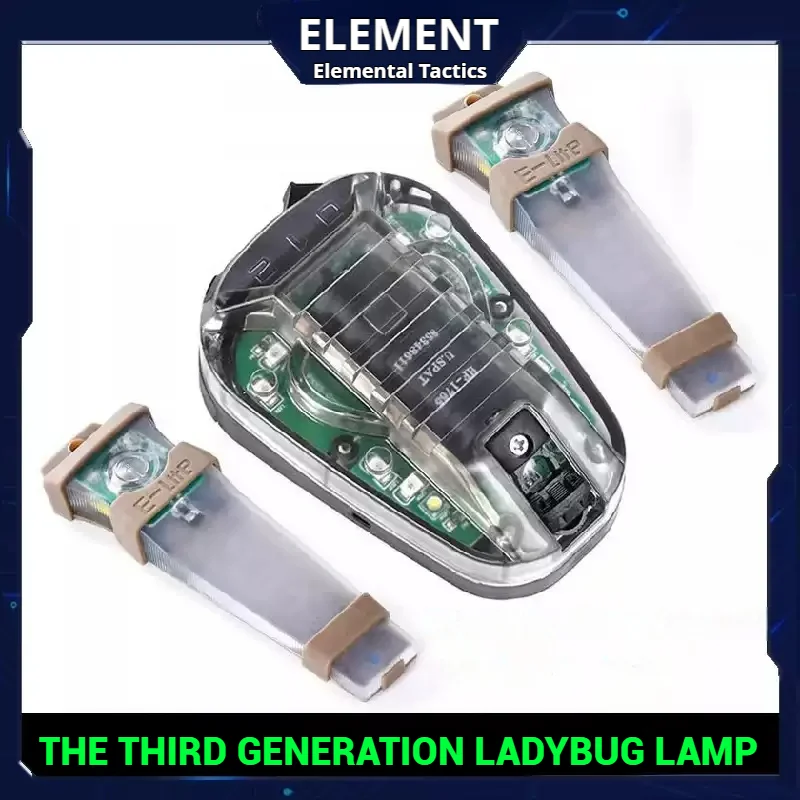 

HEL-STAR 6, свет божьей коровки 3-го поколения, учимся, идентификация выживания, световой сигнал, водонепроницаемый светильник для шлема, IP67, водонепроницаемый