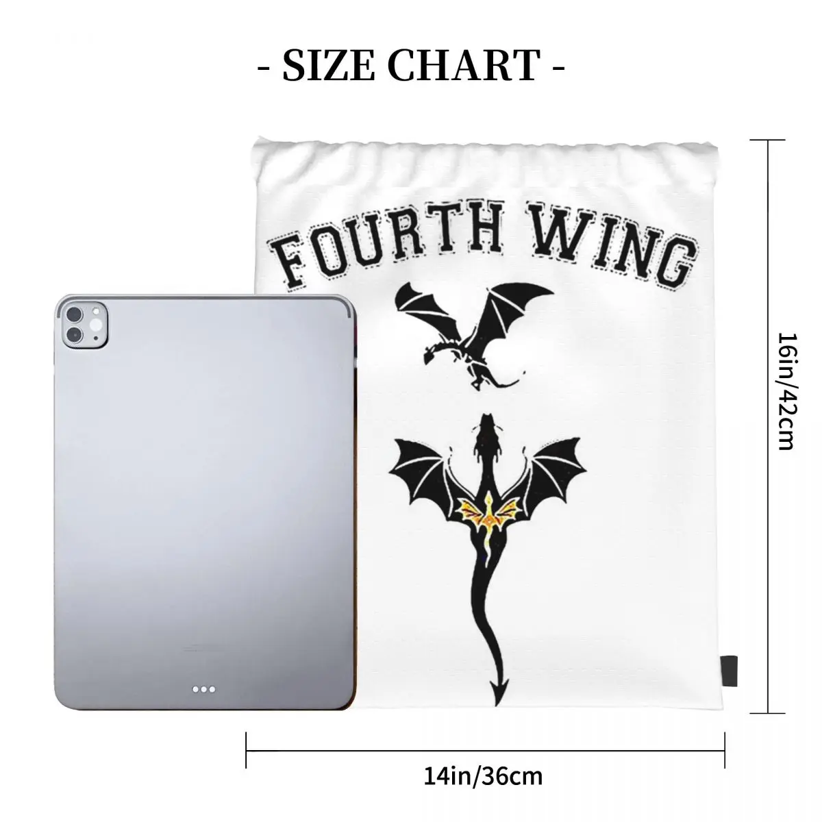 Fourth Wing Bundle Pocket Sports Bag, Sacs à dos multifonctions, Portables, Proximité Wstring, Voyage, Étudiants, Livre