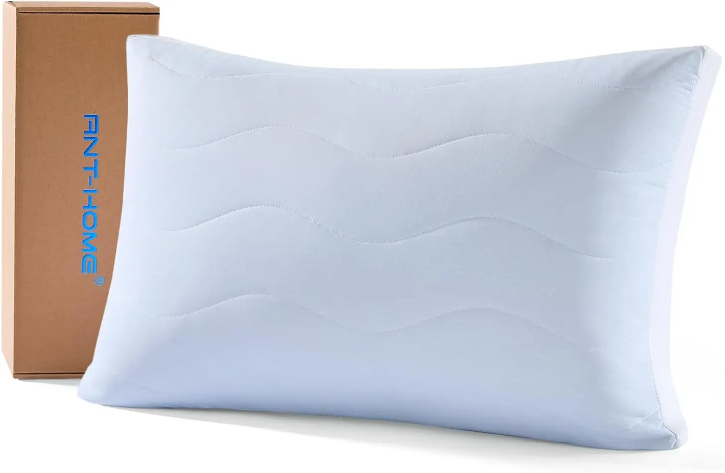 

Adjustable Cooling Pillow for Side, Back, Stomach Sleepers - Neck Pain Relief, Standard Size