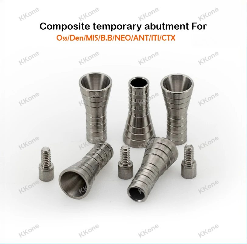 

10 комплектов аксессуаров для зубных имплантатов из титанового сплава, композитная временная аббатство для Osstem Dentium/Megagen/MIS/B.B/ANT/CTX/NEO/NOB