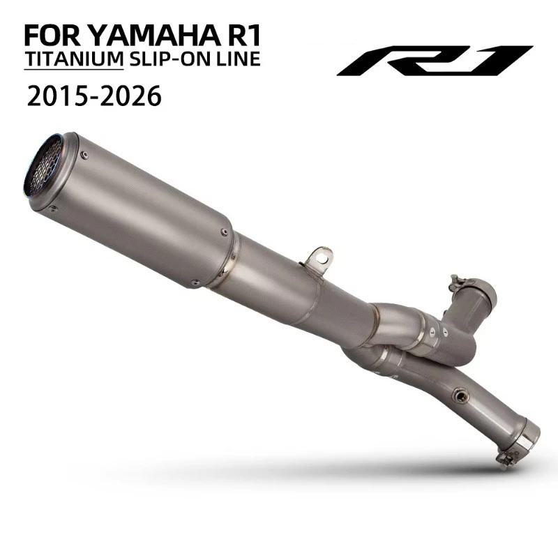 R1 Exhaust Muffler for  R1M 2015-2026 Motorcycle Exhausts Pipe Kit Super Racing Slip on Line Project CR-T Tail Tube