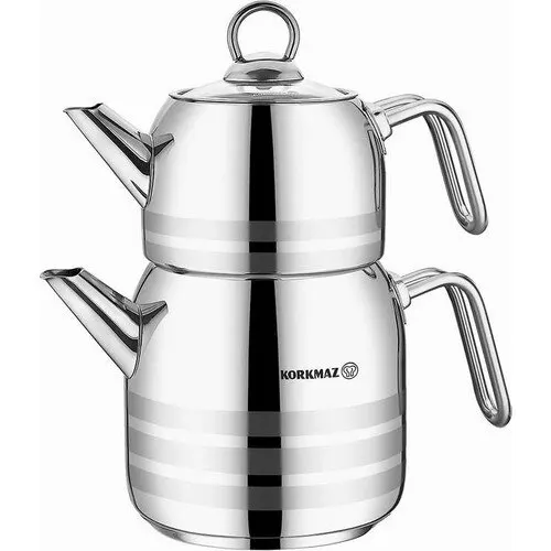 KORKMAZ Astra High Quality Teapot Set Stainless Steel teapot