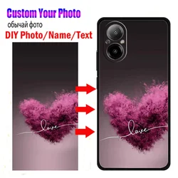 Realme C67 4G, C55 9i, C33, C35, C31, C30용 맞춤형 실리콘 블랙 폰 케이스 (사진, 이름, 텍스트, 패턴 DIY 가능)