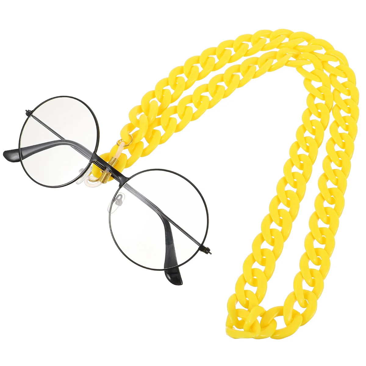 

1Pcs Eyeglasses Chain Bright Acrylic Material Anti Slip Soft Comfortable Glasses Accessory Sunglasses Cord Pendant