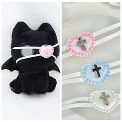 10cm Doll Dressup Accessories Cotton Stuffed Doll Andere Doll Love Cross Eye Mask Fashion Subculture Cosplay Photo Props