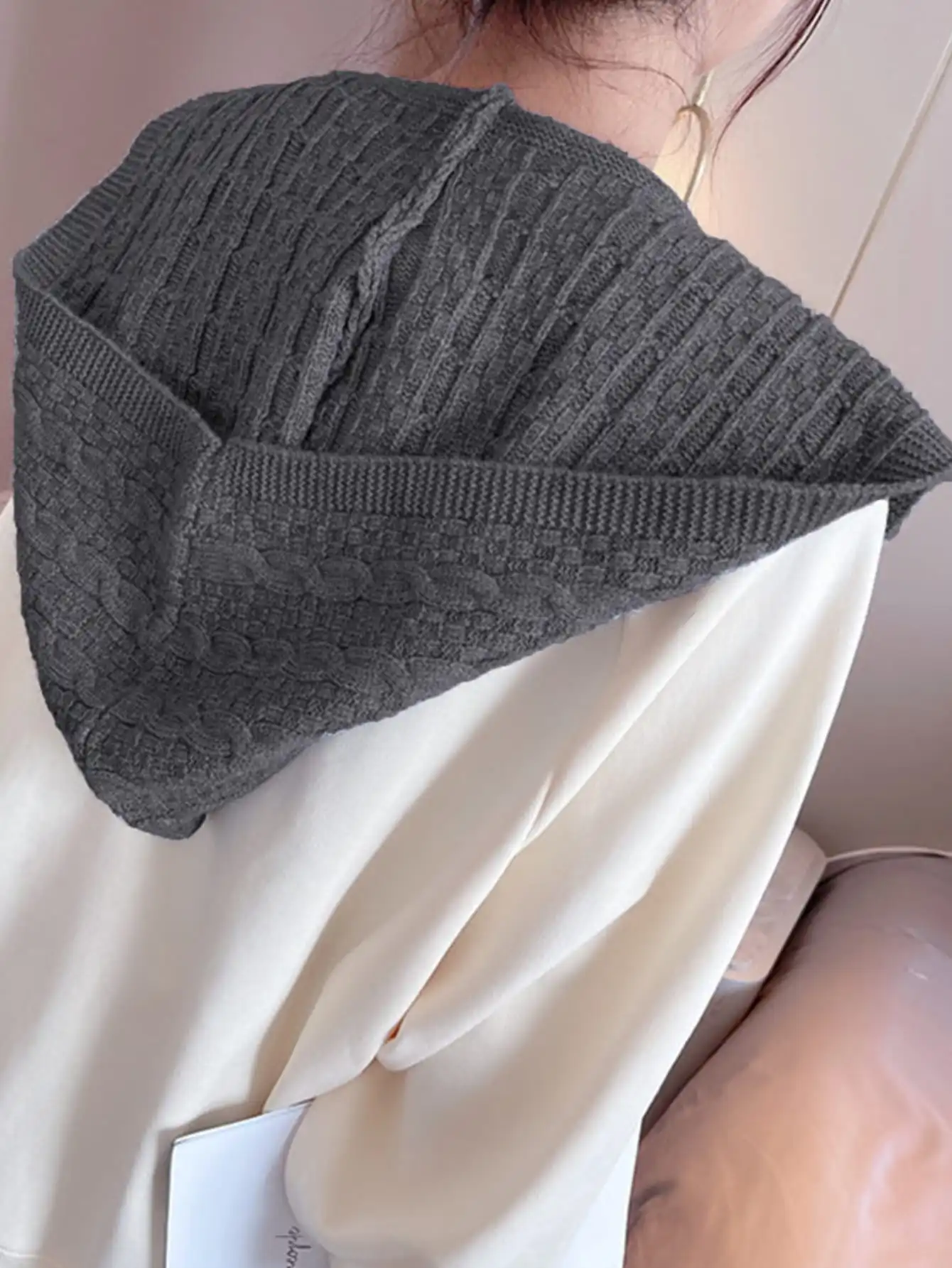 Women Winter Wool Hooded Hat Knitted Earflap Warm Shawls Thermal Balaclava Skullies Fashion Twist Woollen Beanies Bonnet