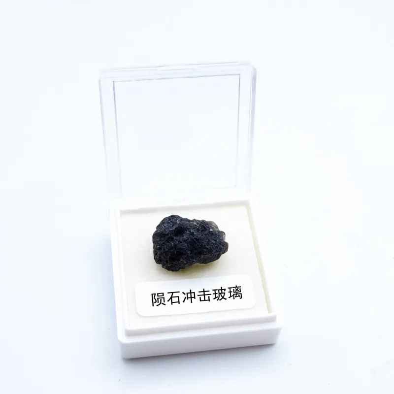 

Glass Meteorite Specimen Raw Irregular Stone for Educational Display Astronomy Enthusiast Gift Geological Science Rock