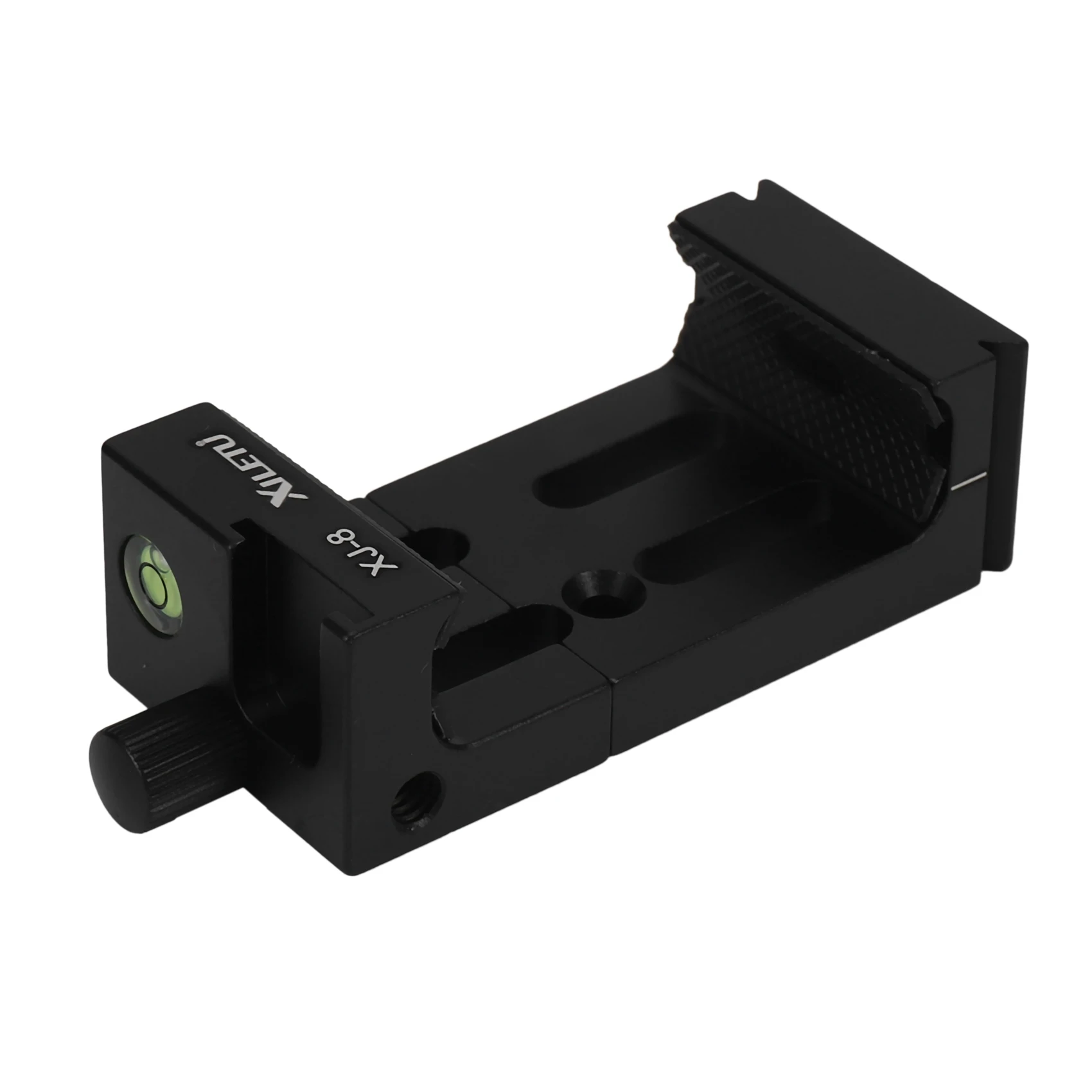 XILETU-suporte de cabeça tripé, suporte do telefone móvel, clipe para telefone, lanterna, micro-telefone com nível de espírito, montagem sapata fria, XJ-8