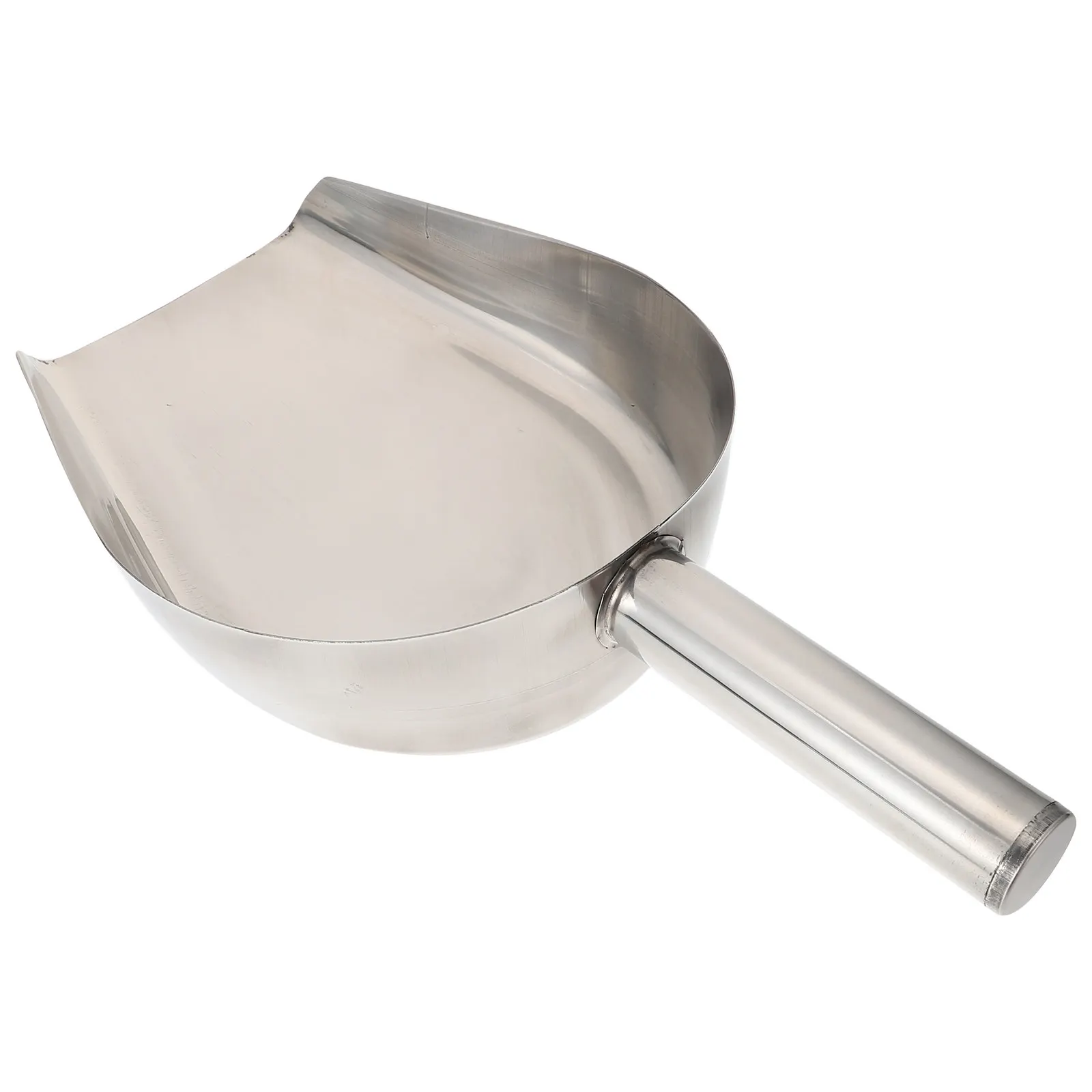 1Pcs Stainless Steel Flat Bottom Ice Scoop Multi Functional Food Scoop for Kitchen Bar Party Ice Cream Milk Tea Shop Rice Flour view 6