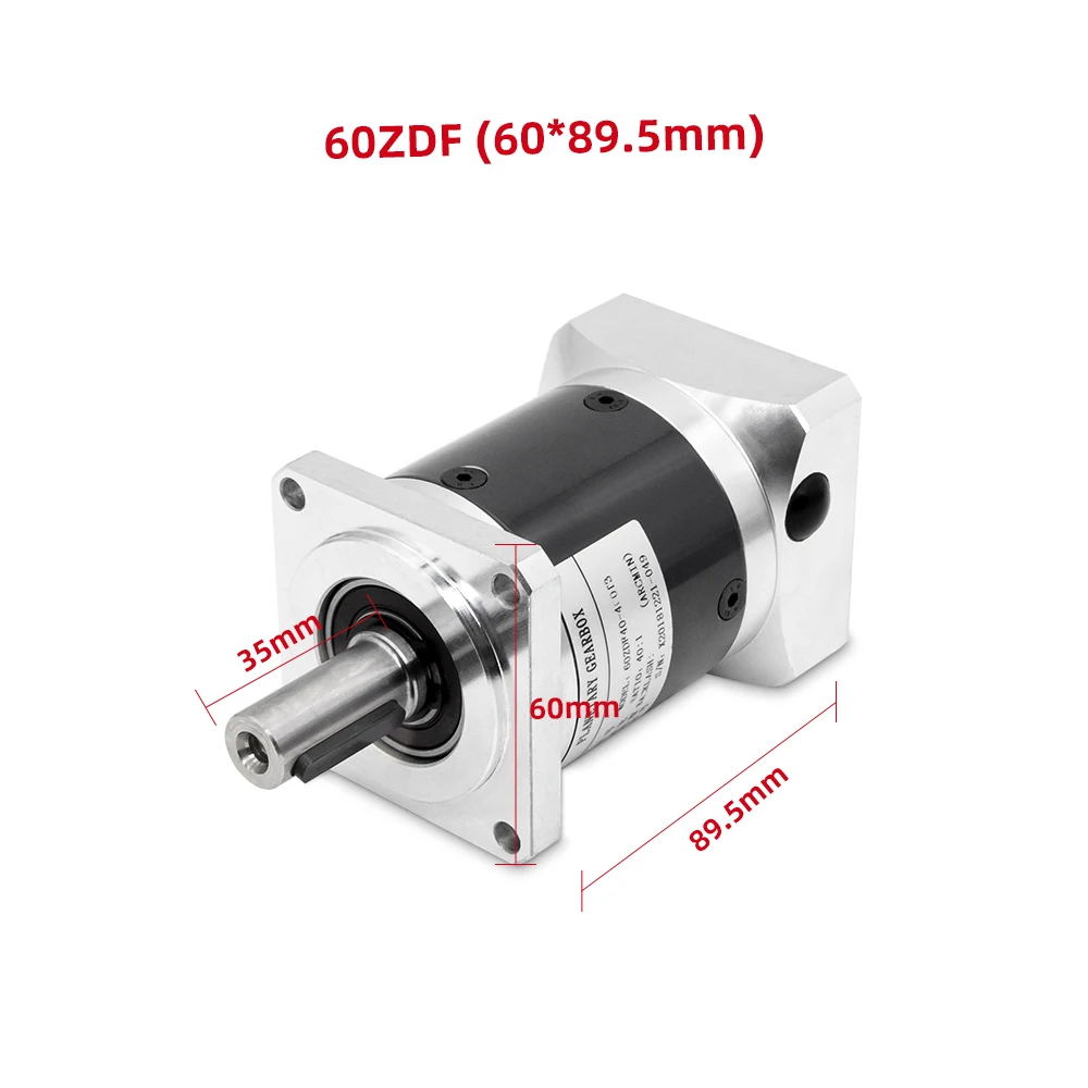 Customized Ratio Size 60mm Reduction Ratio 40 Planetary Gear Speed Reducers Gearbox Reducer For 400w Ac Servo Motor