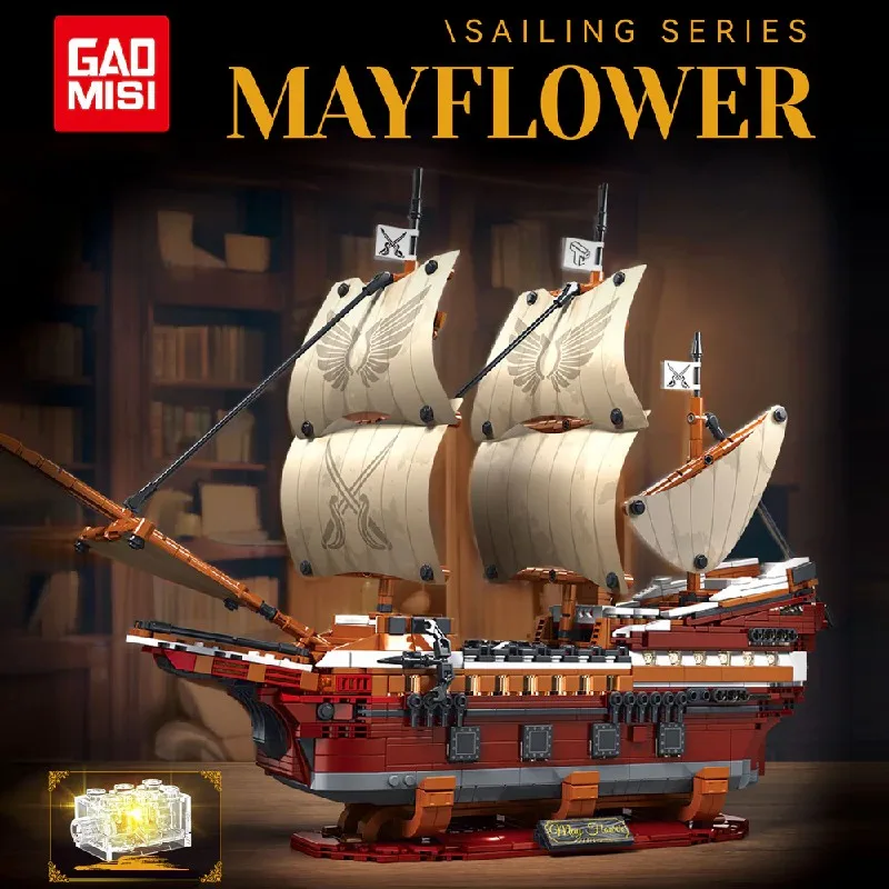 

2284PCS Retro pirate ship Building Blocks Toys Model Pirate Ship Assemble Puzzle Bricks Toy Sets For Kid Desktop Ornament Gifts