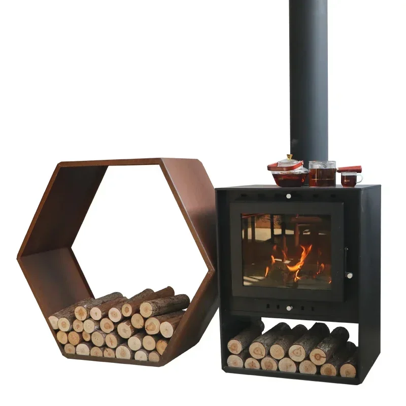 

'European Portable Classic Indoor Cast Iron Small Home Heater Wood Burning Fireplace Stove Smokeless Wood
