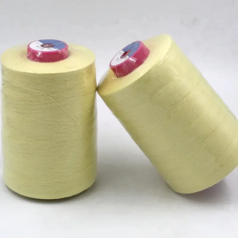 

200g Aramid fiber flame-retardant thread 1414 Protective equipment sewing thread Yellow high-speed sewing thread