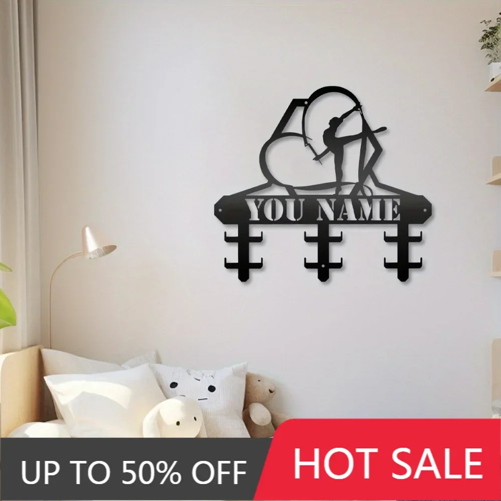 

Iron Art Decorative Painting Single Piece Personalized Artistic Gymnastics Trophy Display Metal Wall Art for Gymnasts Room Festi