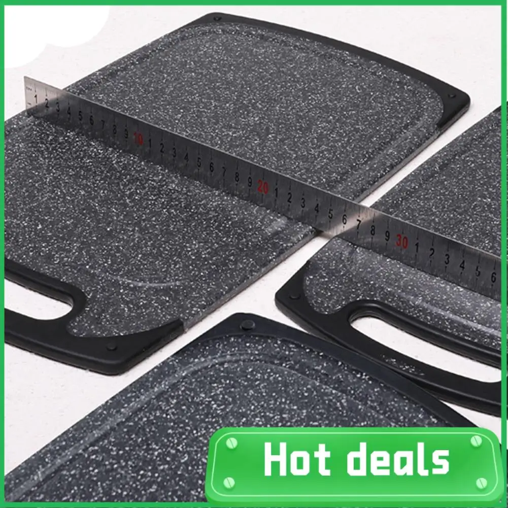 

AC62-Breakfast Boards Cutting Board Non-Slip With Juice Groove And Handle, Plastic Bread Board