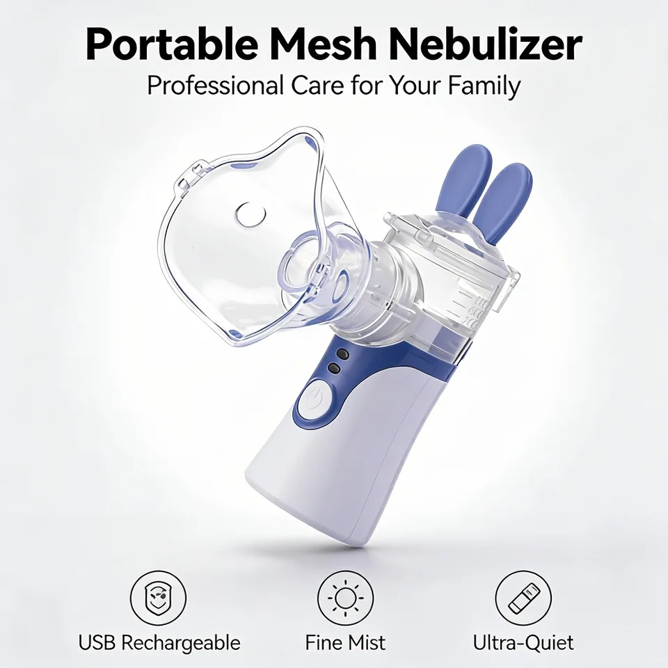 Portable Mesh Nebulizer for Adults and Children