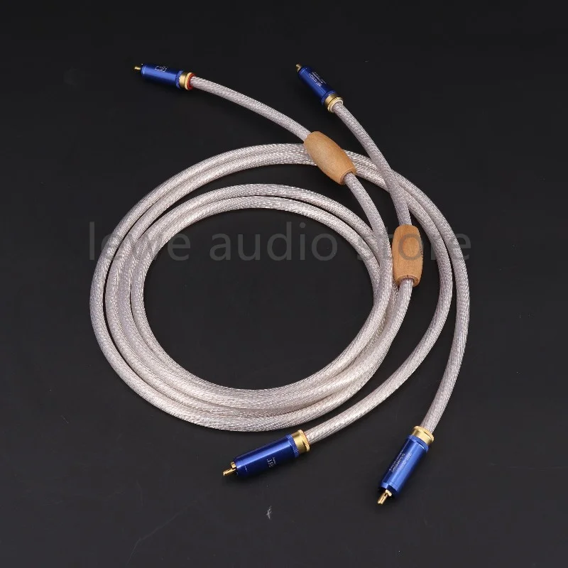 1 pair Nordost Valhalla hifi audio cable 2 to 2 RCA cable 7N Silver plated conductor