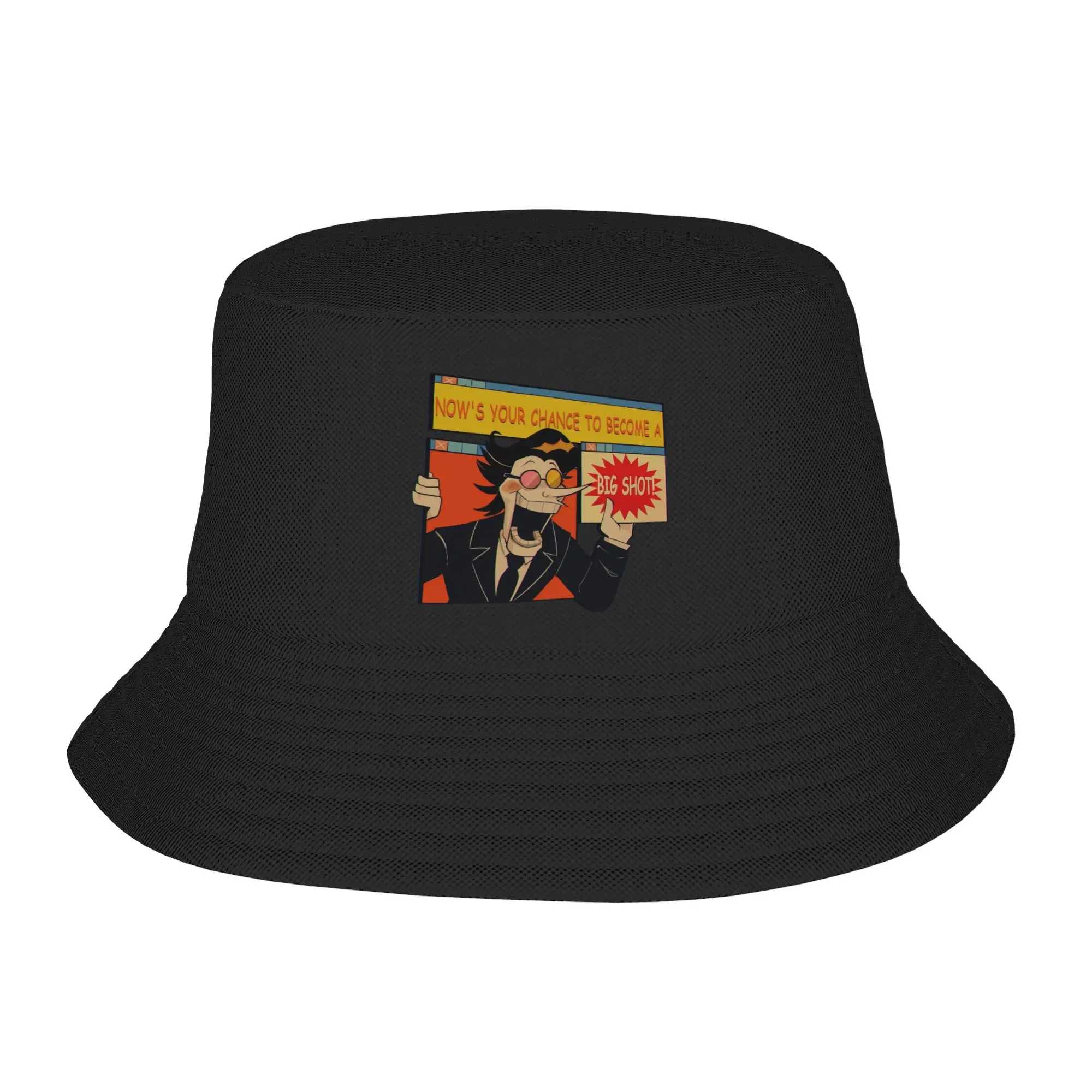 Stylish Big Shot Deltarune Bucket Hats Unisex Foldable  Fisherman Caps Summer Beach Vacation Getaway Headwear Panama Hat