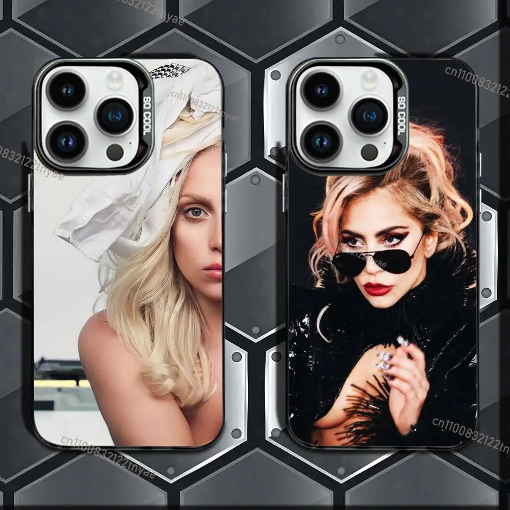 

L-Lady G-Gaga M-Mayhems Phone Case For iPhone 17,16,15,14,13,12,11 Pro Max Plus Colorful Gradient Soft TPU Back Cover