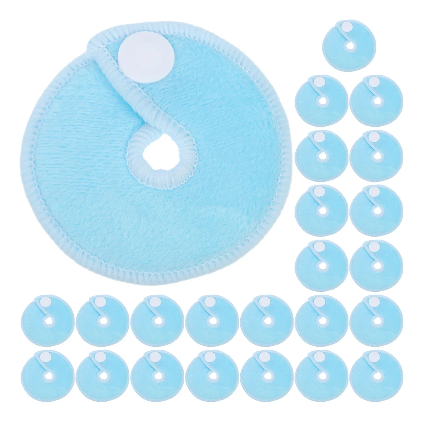 

24Pcs G Tube Feeding Pads Bamboo Fiber Soft Cushion Breastfeeding Pads Reusable Comfortable Tube Button Covers for Babies Adults