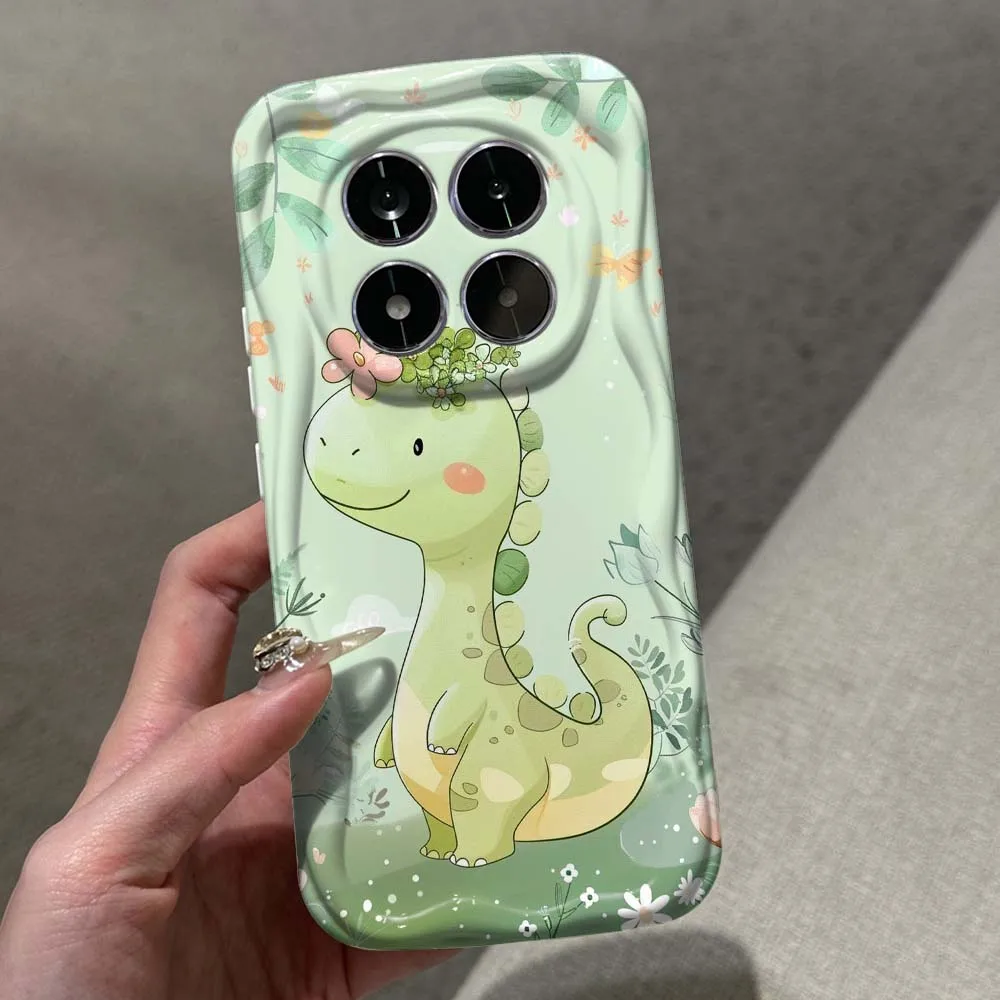 

Cartoon Animal Cute Pattern For Xiaomi Mi Poco X7 X6 X5 X4 F6 F5 F4 M6 M4 C75 C65 X3GT Pro 4G 5G Wave Oil White Soft Phone Case
