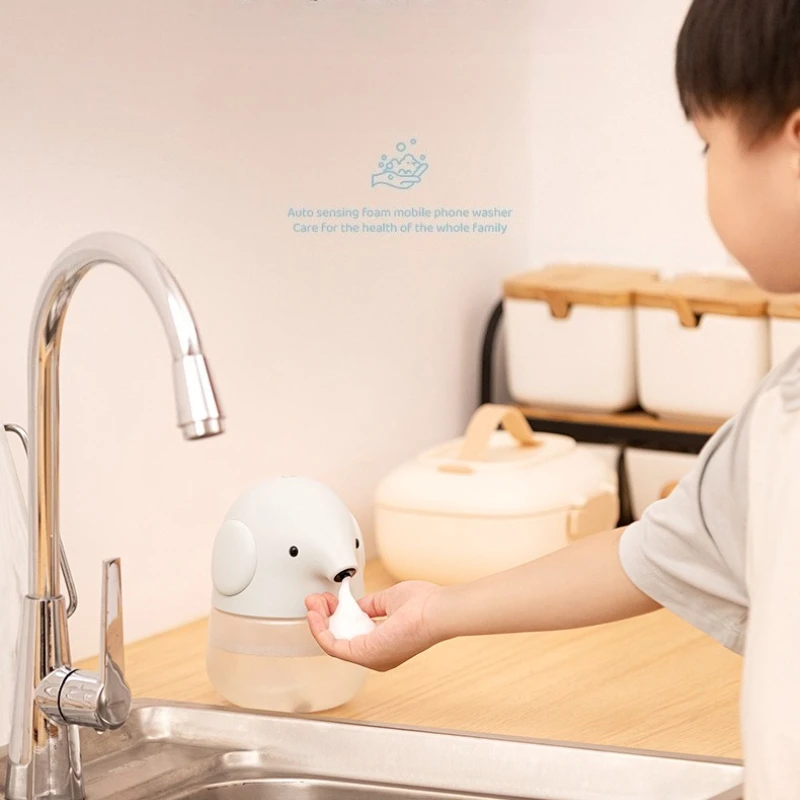 Automatic Liquid Soap Dispenser Kid Children Handwash Shampoo Bottles Foam Dishes Dispensers Bathroom Accessories
