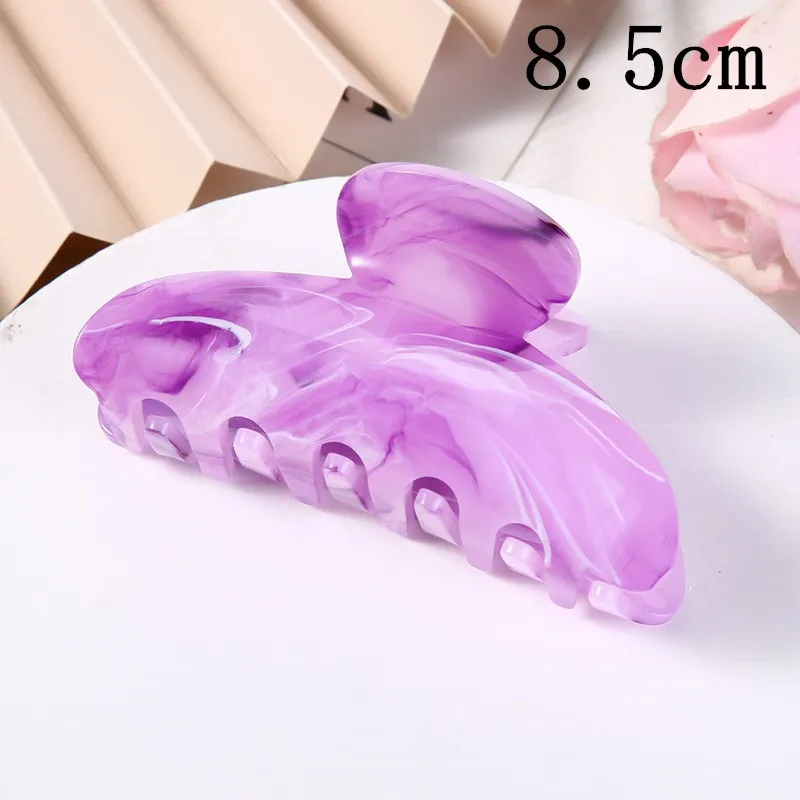 Colourful Fashion Acetate Hair Claws Women Hair Accessories Crescent Ponytail Acetic Claw Clips For Girls