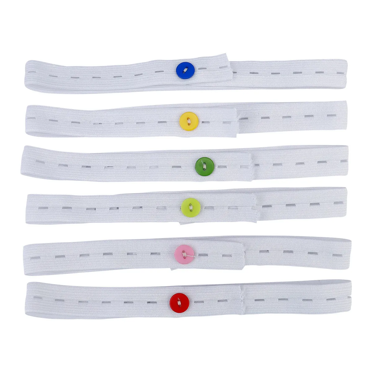 30Pcs Diaper Buckle Adjustable Soft Comfortable Infant Toddler Diaper Fastening Belt Buckle Cartoon Design No Smell Safe Skin