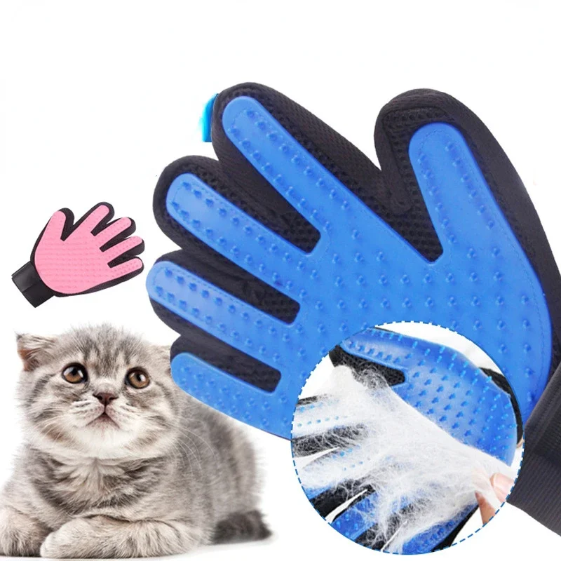 Pet Grooming Glove Silicone Brush for Cat Hair Brush Comb Cleaning Deshedding for Cat Dog Removal Hairbrush Cat Dog Accessories