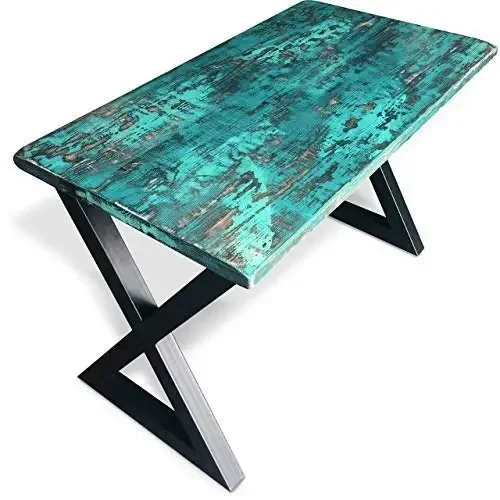 Handcrafted Modern Wood Desk Immerse yourself in a world of creativity with our stunning nautical, coastal, and rustic sewing