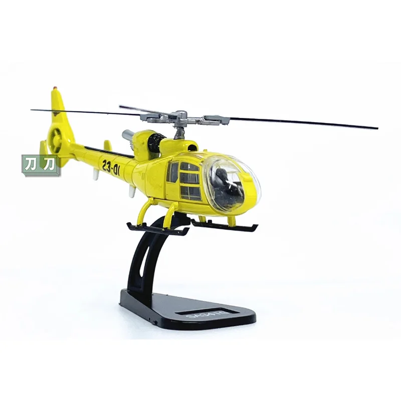 دييكاست 1/100 مقياس الفرنسية SA341G الظباء الصغيرة نموذج هليكوبتر سبيكة محاكاة الشكل لعبة جمع