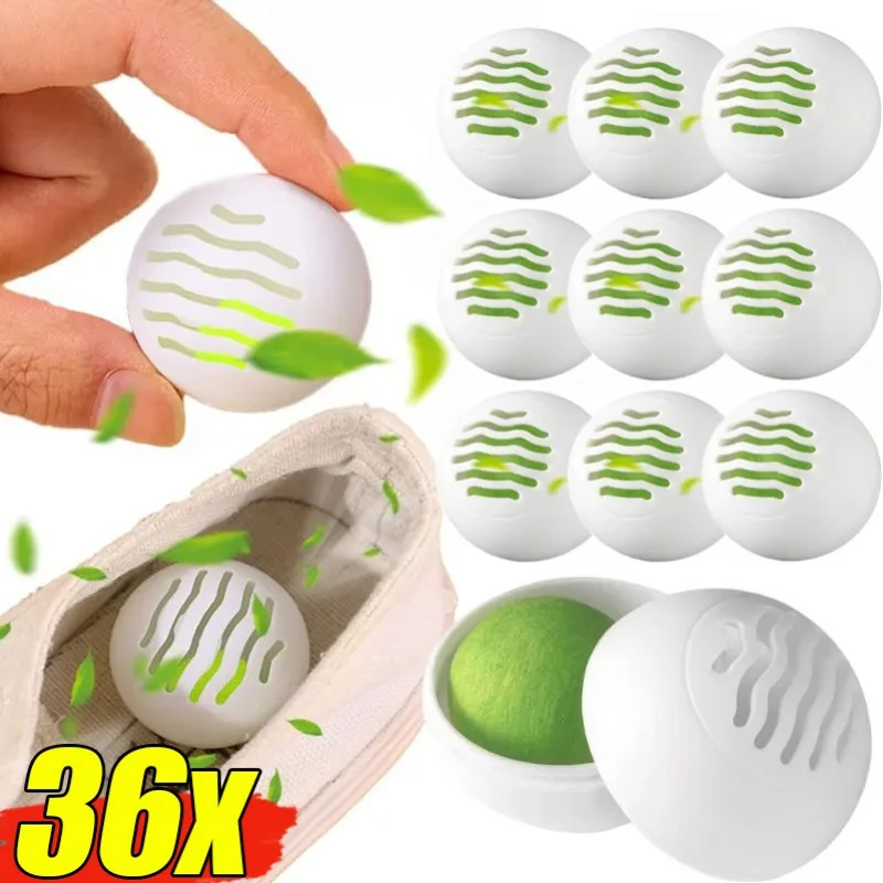 36/1Pcs Deodorizer Freshener Ball Shoe Clothes Fragrance Essential Foot Care Scent Ball for Wardrobe Closet Air Fresh Supplies