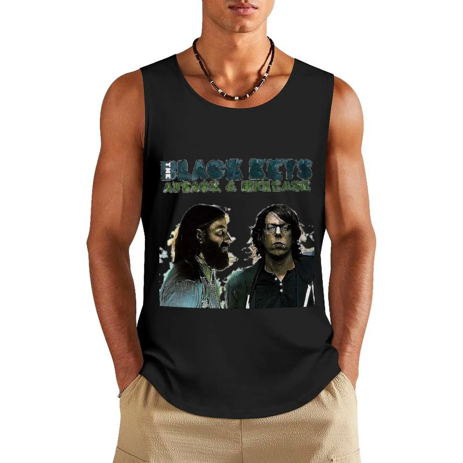 

Black Tank Top Sleeveless men Sports clothing Men's t-shirts