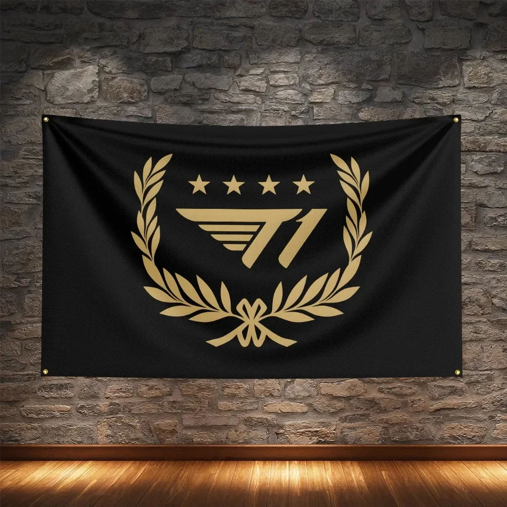 SKT SK T1 Esports Club Flag Polyester Digital Printing League of Legends Esports Banner For Decoration